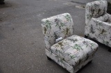 MARY JANES FURNITURE PADDED CHAIR WITH LIGHT BUD PRINT