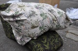 MARY JANES FURNITURE BIG FATTY PILLOW WITH LIGHT BUD PRINT