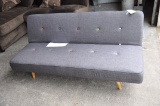 RETRO STYLE FOLDING FUTON GRAY