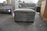 GRAY OTTOMAN WITH LIFT TOP STORAGE COMPARTMENT