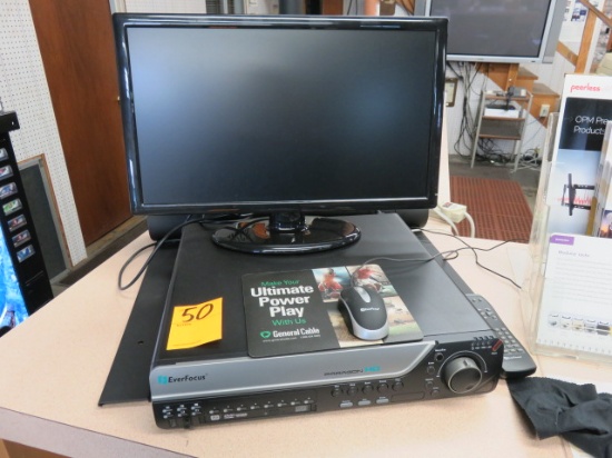 EVERFOCUS PARAGON HD CCTV SYSTEM W/(1) CAMERA & MONITOR