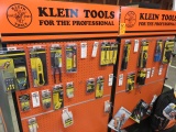 KLEIN TOOLS DISPLAY W/ASSORTED KLEIN TOOLS