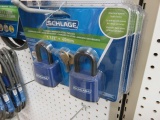 (3) 2 PACK SCHLAGE PADLOCKS