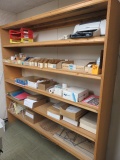 SHELF W/ASSORTED OFFICE SUPPLIES