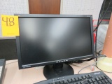 (3) COMPUTER MONITORS W/KEYBOARDS & MICE