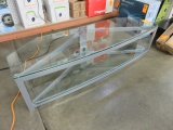 TV STAND W/GLASS TOP