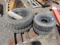 (2) SOLIDEAL 7.00-15 FORKLIFT TIRES & WHEELS, (2) DYNASTAR 6.00-9 FORKLIFT TIRES & WHEELS