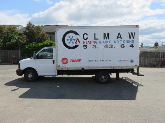 2007 CHEVROLET G33803 14' CUTAWAY BOX TRUCK