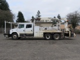 2001 FREIGHTLINER FL80 CREW CAB CRANE TRUCK