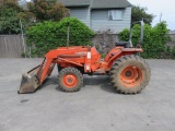 KUBOTA L3450 4X4 TRACTOR W/FRONT LOADER *ENGINE HAS EXCESSIVE BLOW BY