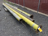 LOT OF ASSORTED LENGTH 6'' STEEL PIPE