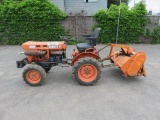 KUBOTA B6100 4X4 TRACTOR W/ROTOTILLER