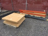 (3) PALLET RACKING UPRIGHTS 48