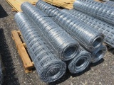 PALLET W/ 5 ROLLS OF 6' FIELD FENCE