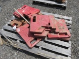 PALLET W/ [11] ASSORTED SIZE TRACTOR COUNTER WEIGHTS