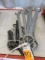 OPEN/CLOSE END WRENCHES, 1 3/8'' TO 2'' W/ASSORTED (11) RATCHET WRENCHES