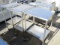 (3) STAINLESS STEEL 2 SHELF ROLLING TABLES (20'' x 16'')