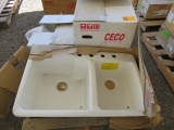 CECO RANDOLPH BAR SINK (20'' x 16''), CECO LAVATORY RECTANGULAR 8'' SINK (2