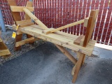 (2) WESTREN CEDAR BENCH 60''X15''