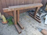 PAIR OF TUBE STEEL WORK STANDS (80'' L x 30'' H)