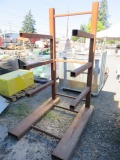 SKID MOUNTED METAL MATERIAL STAND