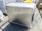 STAINLESS STEEL ROLLING CABINET 39''L X 26''W X 33''H
