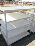 5 SHELF ROLLING CART ( 48'' x 40'')