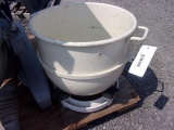 STEEL MIXING BOWL AND BOWL CART