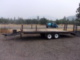 1993 TRAIL 8'6'' X 21' DECK OVER BEAVER TAIL TRAILER