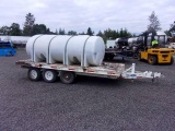 2000 MIGHTY MOVER TRAILERS 8'X16' FLATBED TRAILER W/2000 GALLON POLY TANK