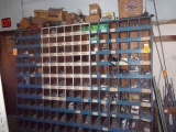 CONTENTS OF SHELF- ASSORTED HARDWARE, RIVETS, HANGERS, & CASTORS