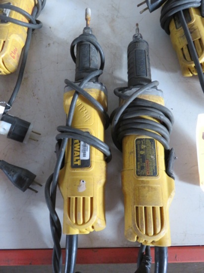 (2) DEWALT DWE4887N DIE GRINDERS