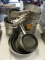 ASSORTED STAINLESS STEEL NON-STICK POTS & PANS