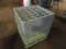 (2) GLASS BEVERAGE CRATES