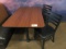 48'' X 30'' DINING TABLE W/(2) CHAIRS