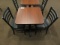 24'' X 24'' DINING TABLE W/(2) CHAIRS