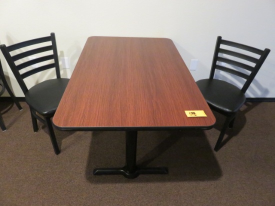 24'' X 48'' TABLE W/(2) CHAIRS