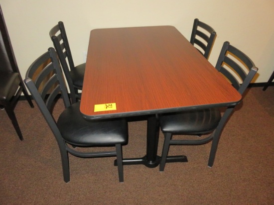 24'' X 48'' TABLE W/(4) CHAIRS