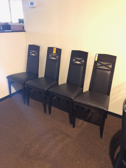 (4) HIGH BACK DINING ROOM CHAIRS