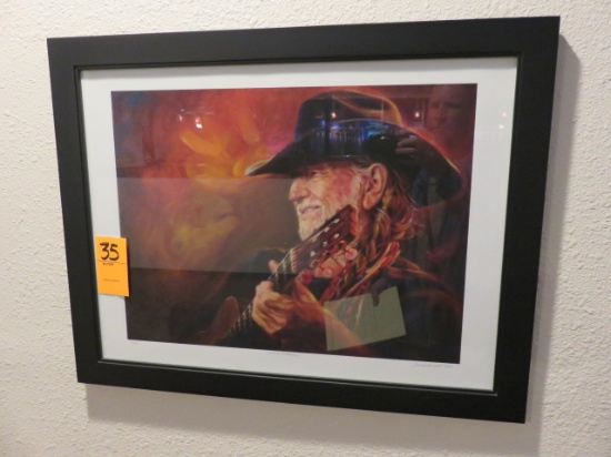 WILLIE NELSON FRAMED PRINT