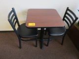 24'' X 24'' TABLE W/(2) CHAIRS