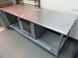 84'' X 30'' STAINLESS STEEL PREP TABLE