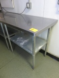 STAINLESS STEEL PREP TABLE 36'' X 24''