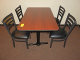 24'' X 48'' TABLE W/(4) CHAIRS