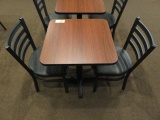 24'' X 24'' DINING TABLE W/(2) CHAIRS