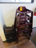 (3) HIGH CHAIRS & (3) BOOSTER SEATS