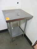 STAINLESS STEEL TABLE 24'' X 24''