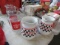 (2) GIBSON COCA COLA PITCHERS AND (3) COCA COLA GLASS PITCHERS