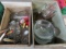 (2) WOOD BOXES OF MOSTLY PYREX KITCHEN WARE