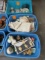 (3) TOTES OF CHINA, FIGURINES AND KNICK KNACKS